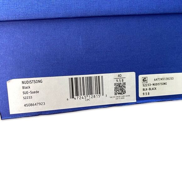 Stuart Weitzman Nudistsong high Heels Black Suede shoes strappy Revolve 9.5 - Picture 9 of 12